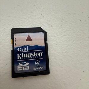 Kingston 4GB SDHC Class 4 Memory Card SD4/4GB Secure Digital High Capacity